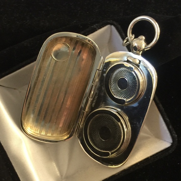 Antique Sterling Coin Holder Pendant